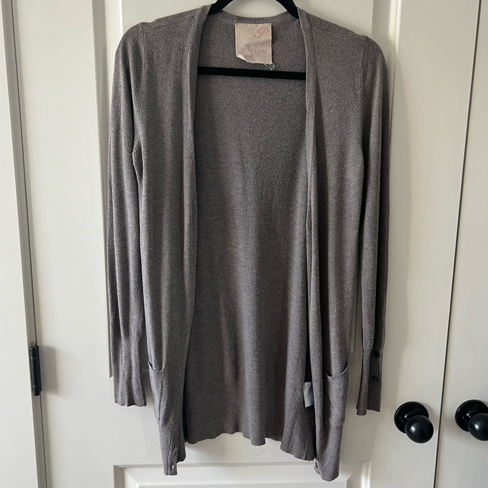 Long Grey Cardigan